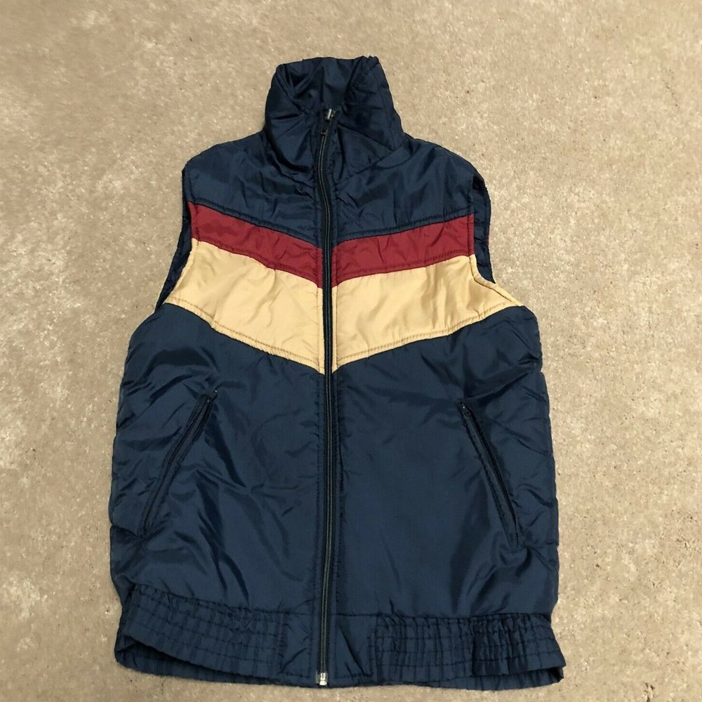 Vintage Gap Puffer Snap Vest Size Men's Small